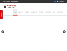Tablet Screenshot of nbgroup.in